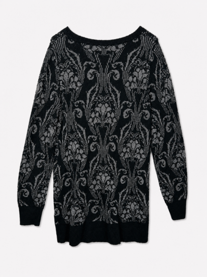 Isabel Maternity Sweater M Black and gray