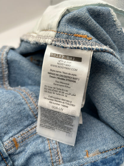 NOISY MAY Jean Skirt M Light Blue