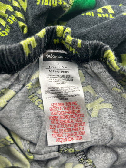 Marvel Pajamas 104/110 Gray, black, green, purple