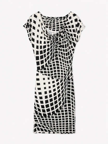Mango Suit Dress M Black and White