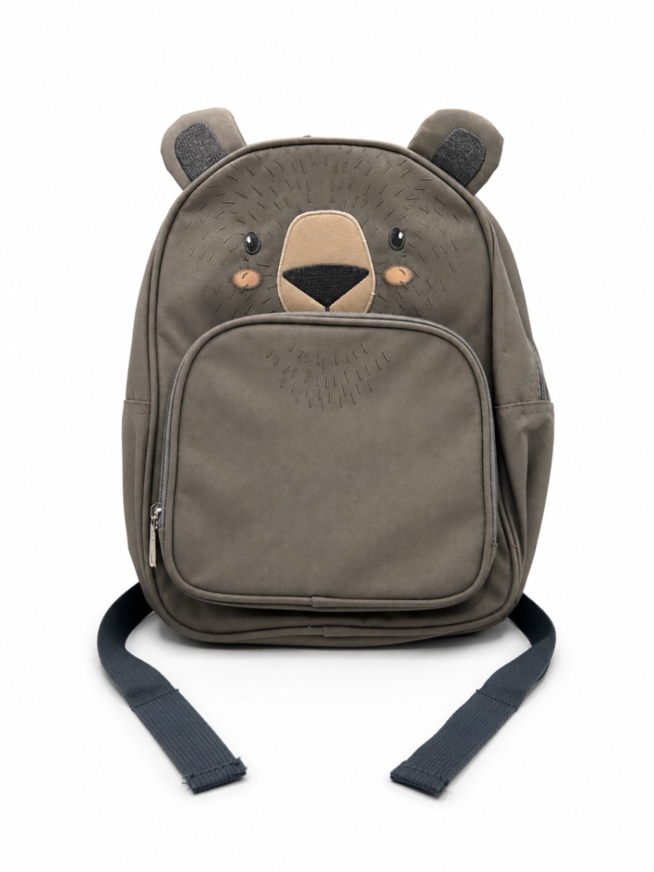 Bear Kids Backpack Gray