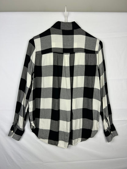 Unbranded Shirt M Black, White and Gray