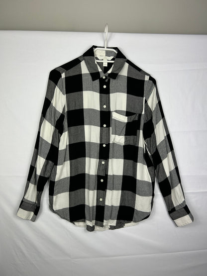 Unbranded Shirt M Black, White and Gray