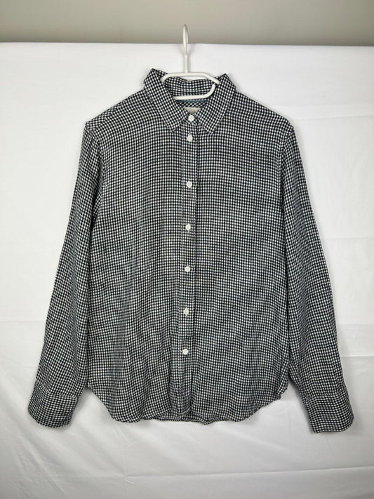 J. Crew Shirt 8 Black and white