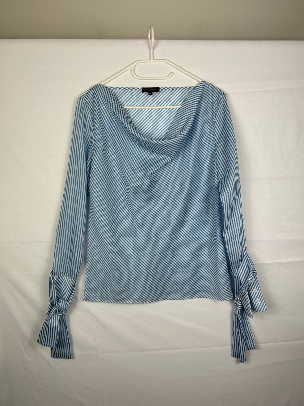Adolfo Dominguez Shirt 40 Blue and white