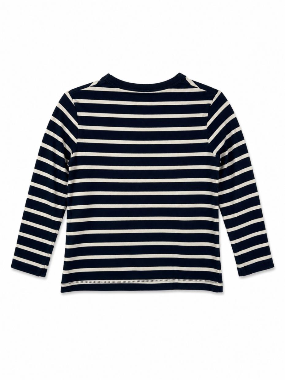 GAP Long Sleeve Shirt 4T Navy blue and white