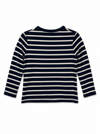 GAP Long Sleeve Shirt 4T Navy blue and white