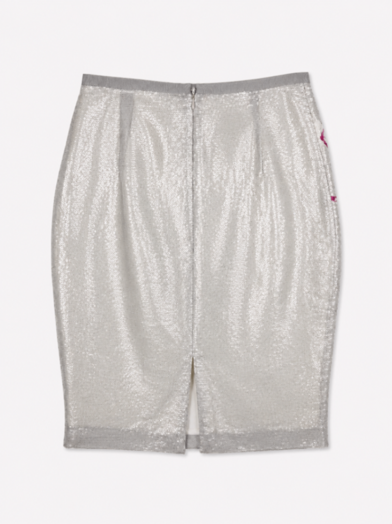 ELIE TAHARI IT42 Skirt Silver