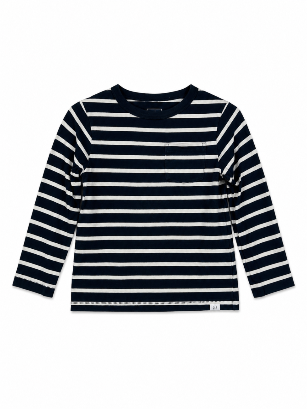 GAP Long Sleeve Shirt 4T Navy blue and white