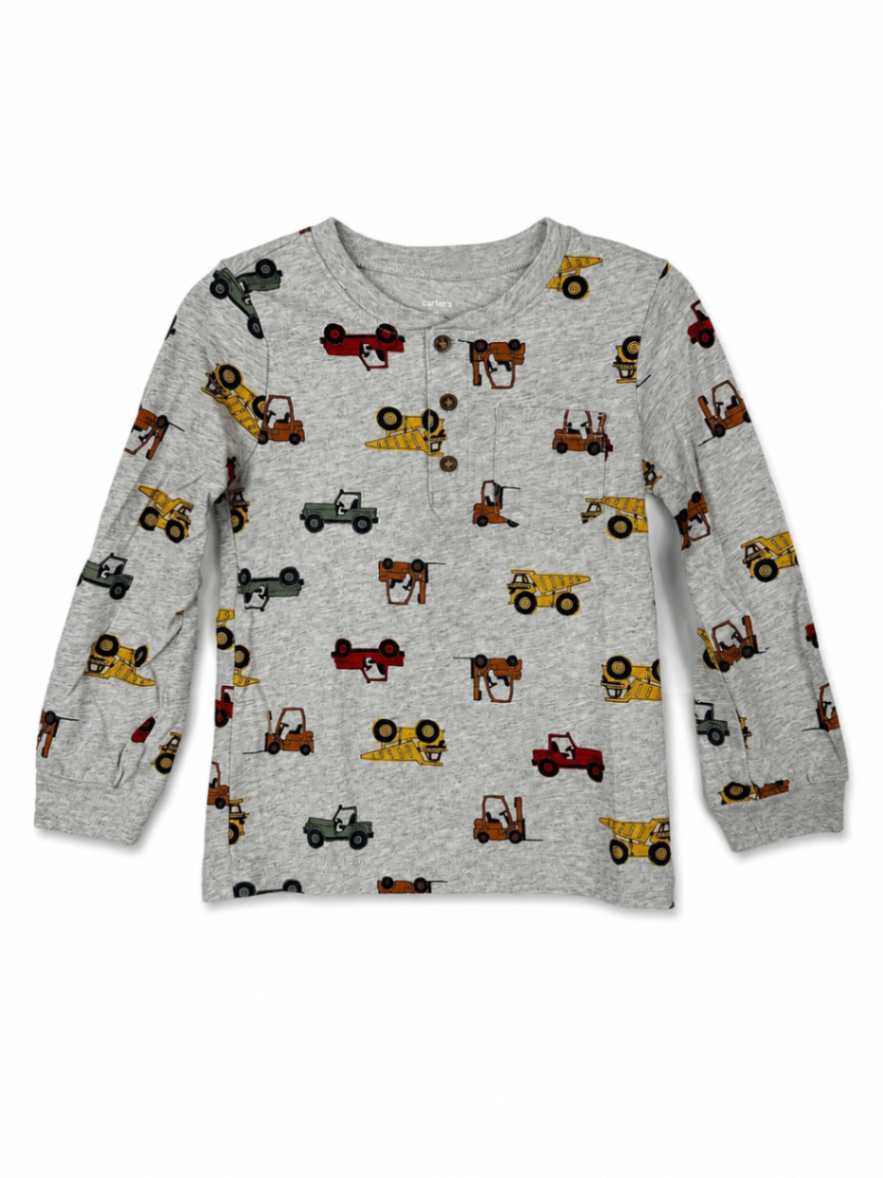 Carter's Long Sleeve 4T Gray