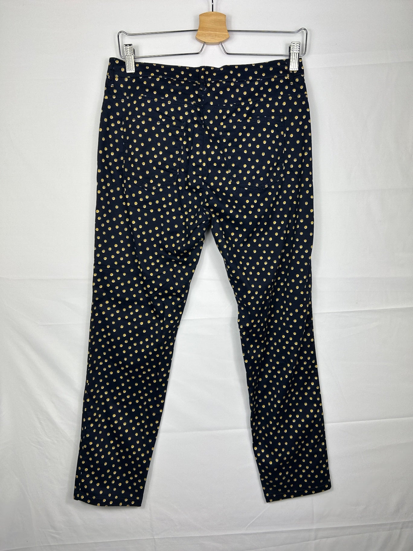 MAX & Co. Jeans M Navy blue with beige polka dots