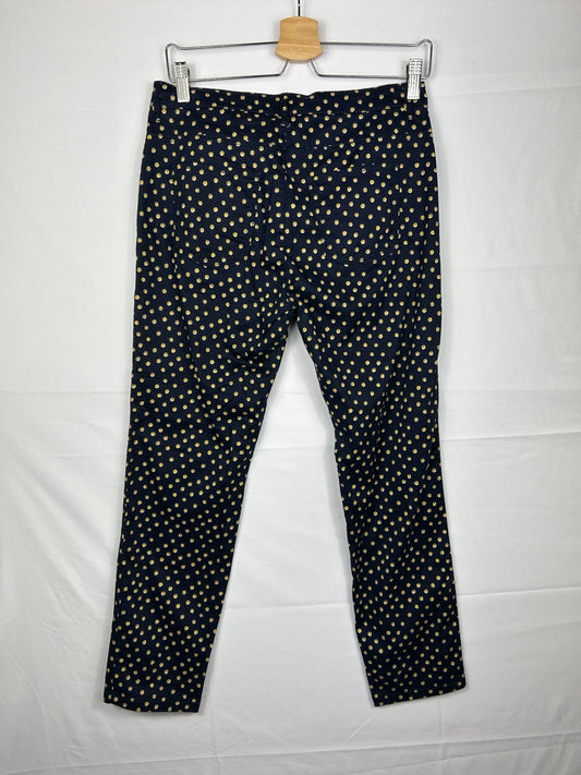 MAX & Co. Jeans M Navy blue with beige polka dots