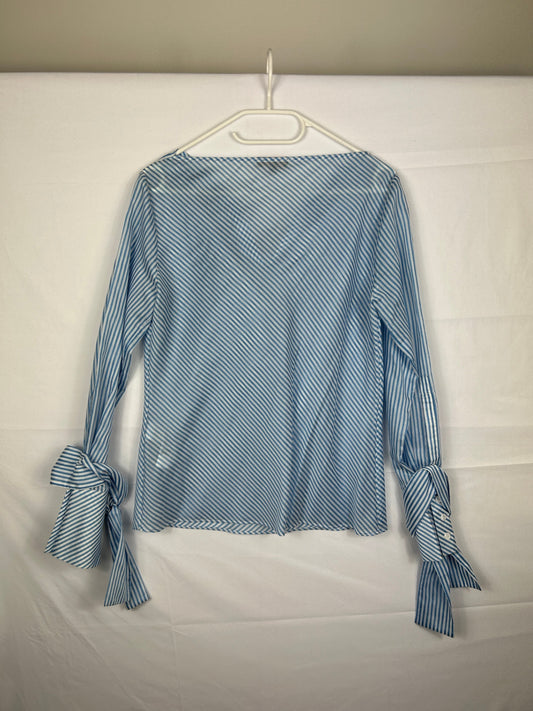 Adolfo Dominguez Shirt 40 Blue and white