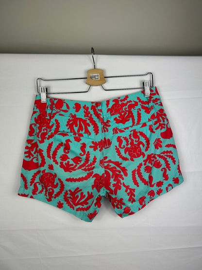 Lilly Pulitzer Shorts 4 Turquoise and red