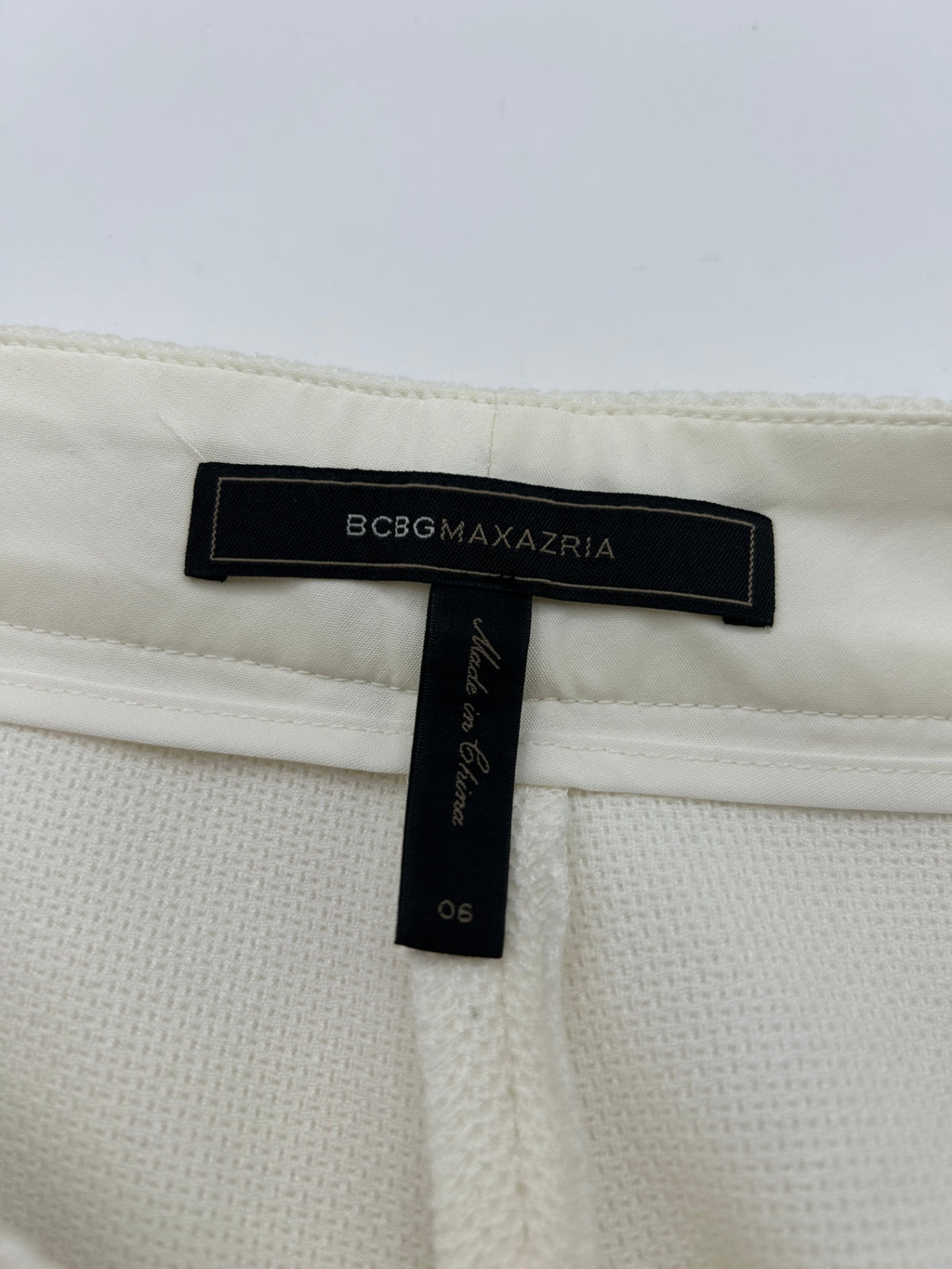 BCBG MAXAZRIA Pants 6 Cream/Off-white