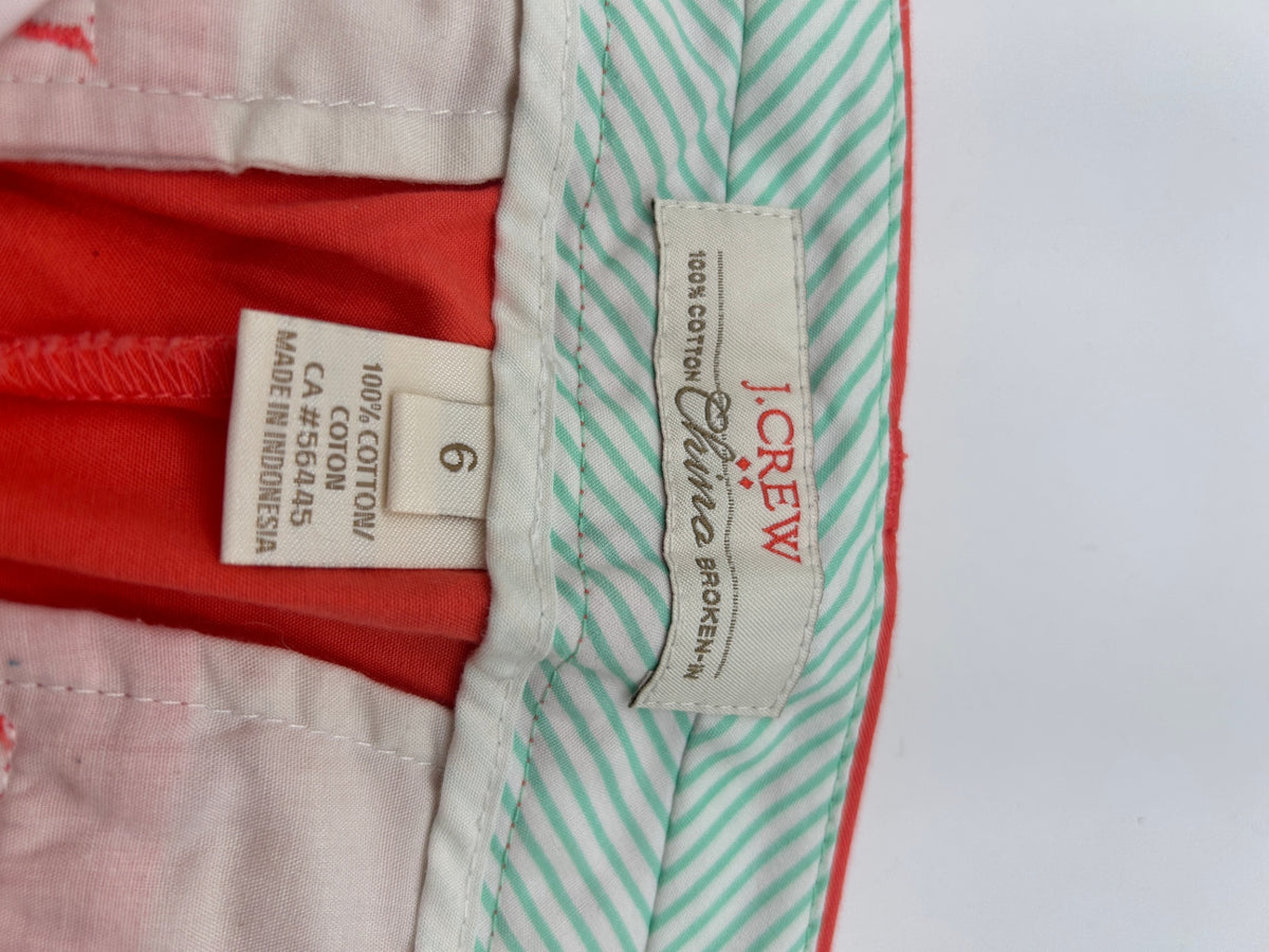 J.Crew Shorts 6 Red