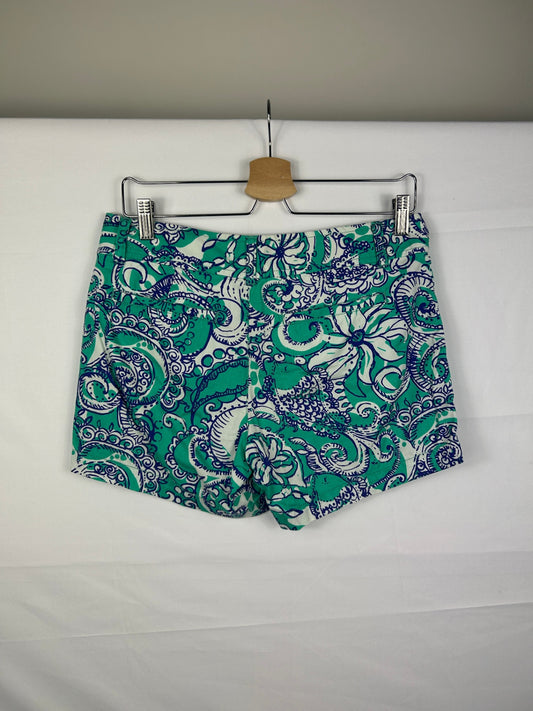 Lilly Pulitzer Shorts 6 Green and navy blue