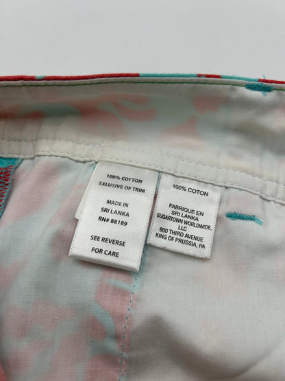 Lilly Pulitzer Shorts 4 Turquoise and red