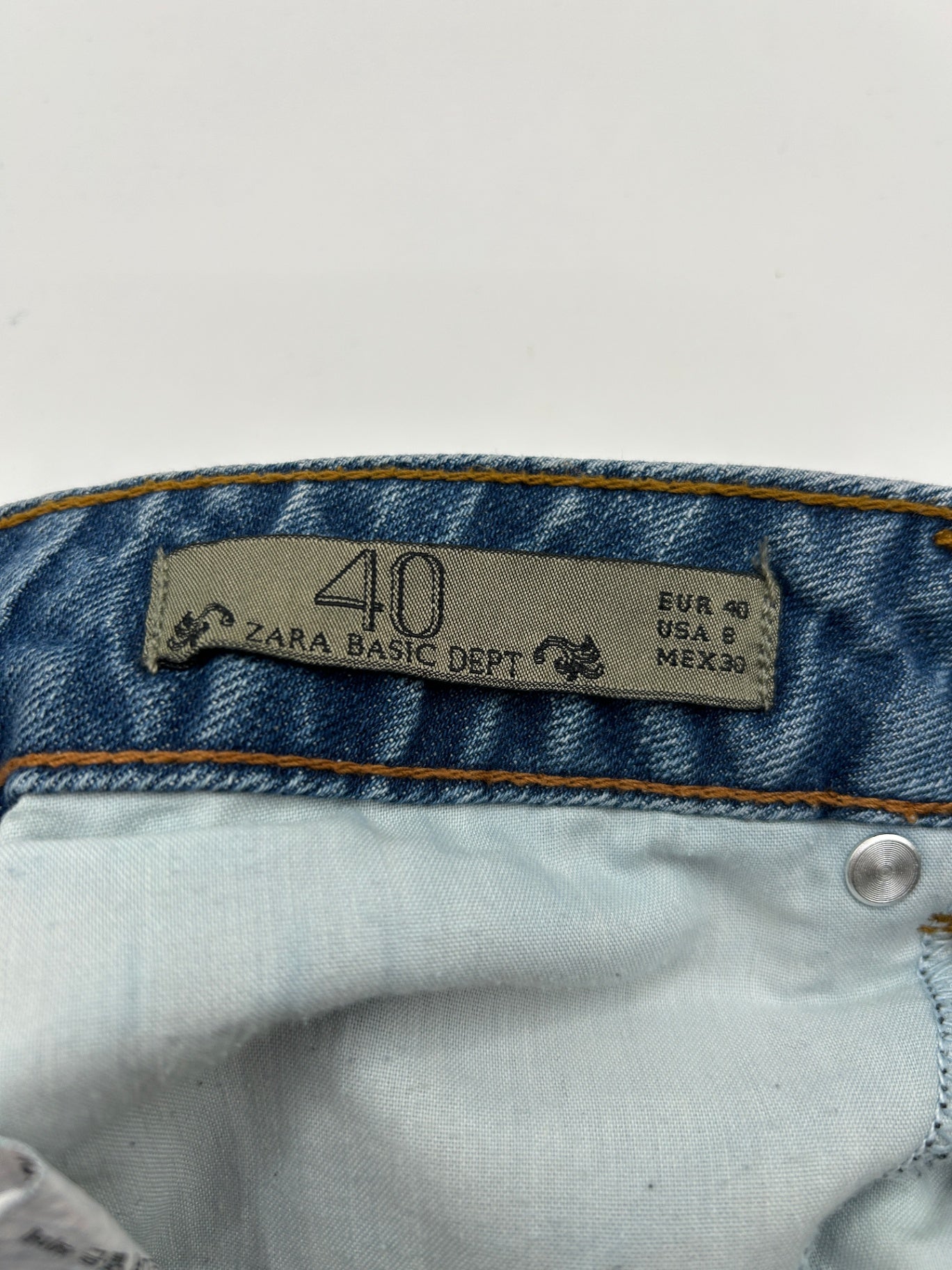 Zara Basic Shorts 40 Blue