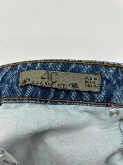 Zara Basic Shorts 40 Blue