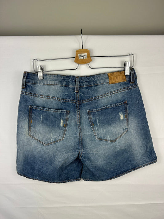 Zara Basic Shorts 40 Blue