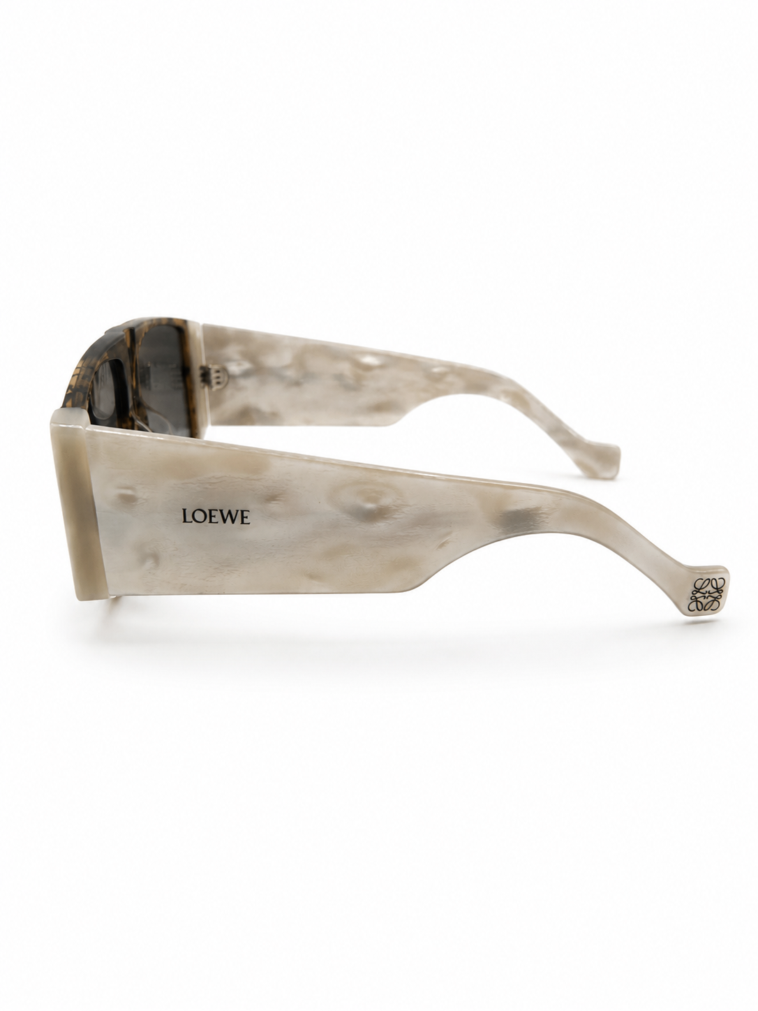 LOEWE Sunglasses One size Tortoiseshell, White, Black