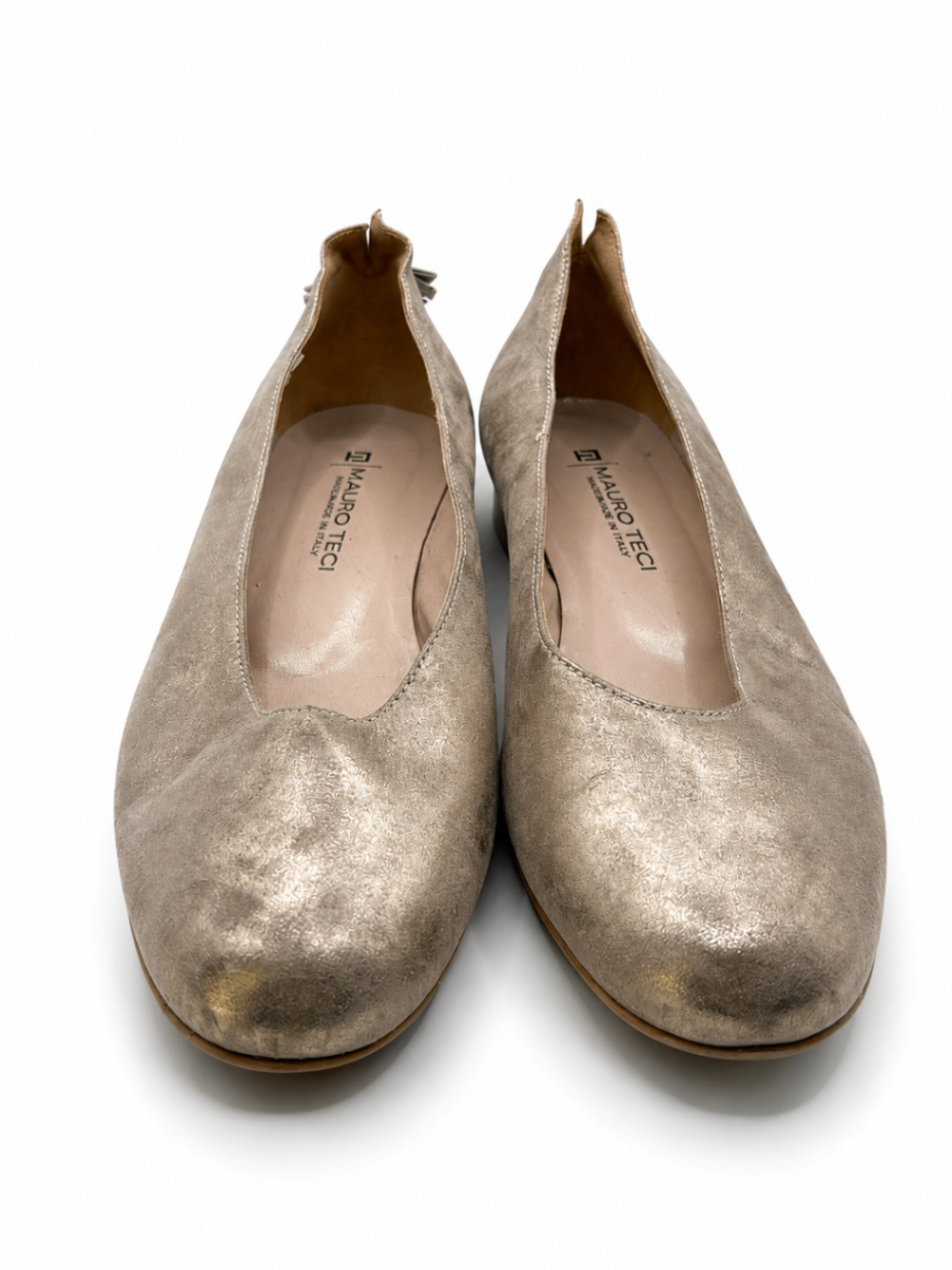 Mauro Teci Ballet Flats 39 Gold