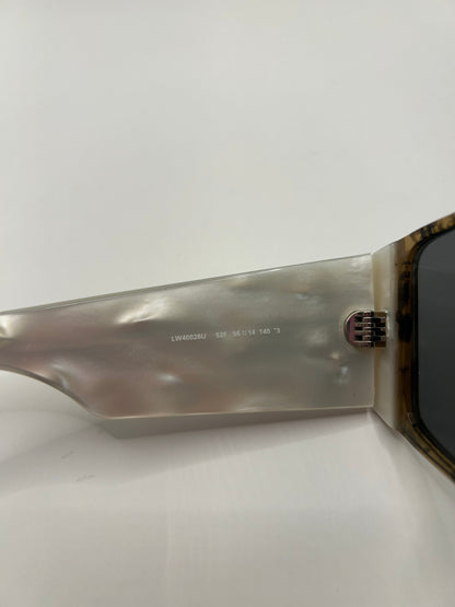 LOEWE Sunglasses One size Tortoiseshell, White, Black