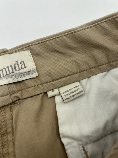 J. Crew Bermuda Shorts 6 Beige
