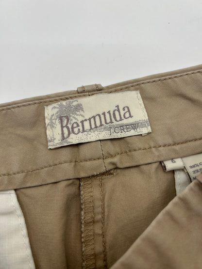 J. Crew Bermuda Shorts 6 Beige