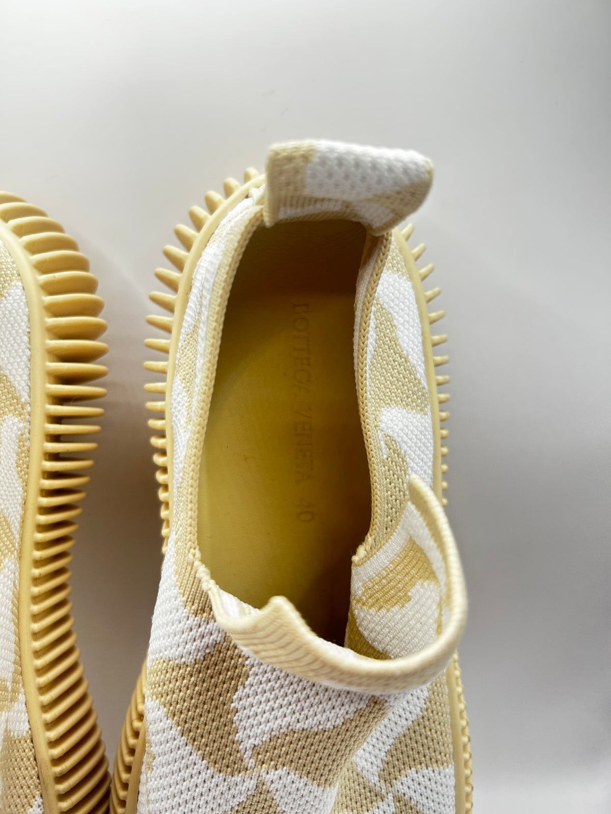 Bottega Veneta Sneakers 40 Beige and White