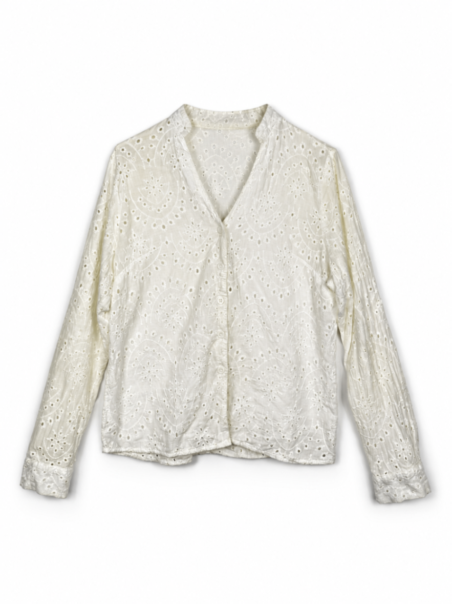 Shirt Cream/White L