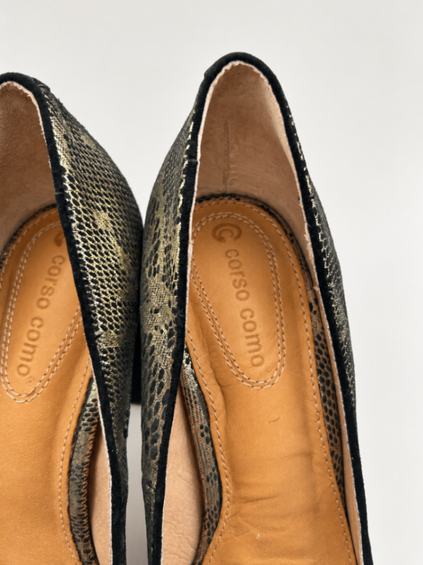 Corso Como Heels 8M Black and gold