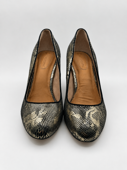 Corso Como Heels 8M Black and gold