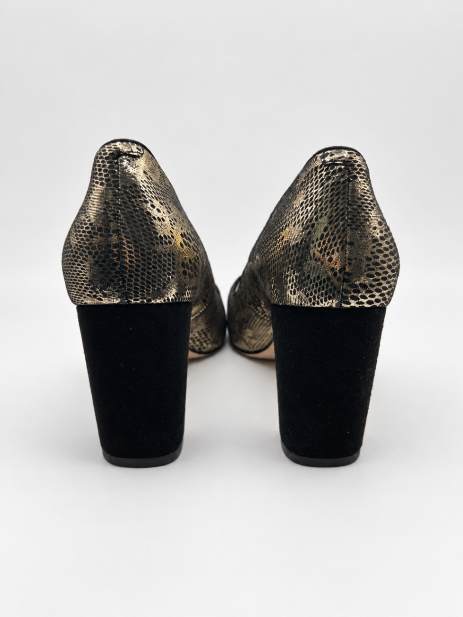 Corso Como Heels 8M Black and gold