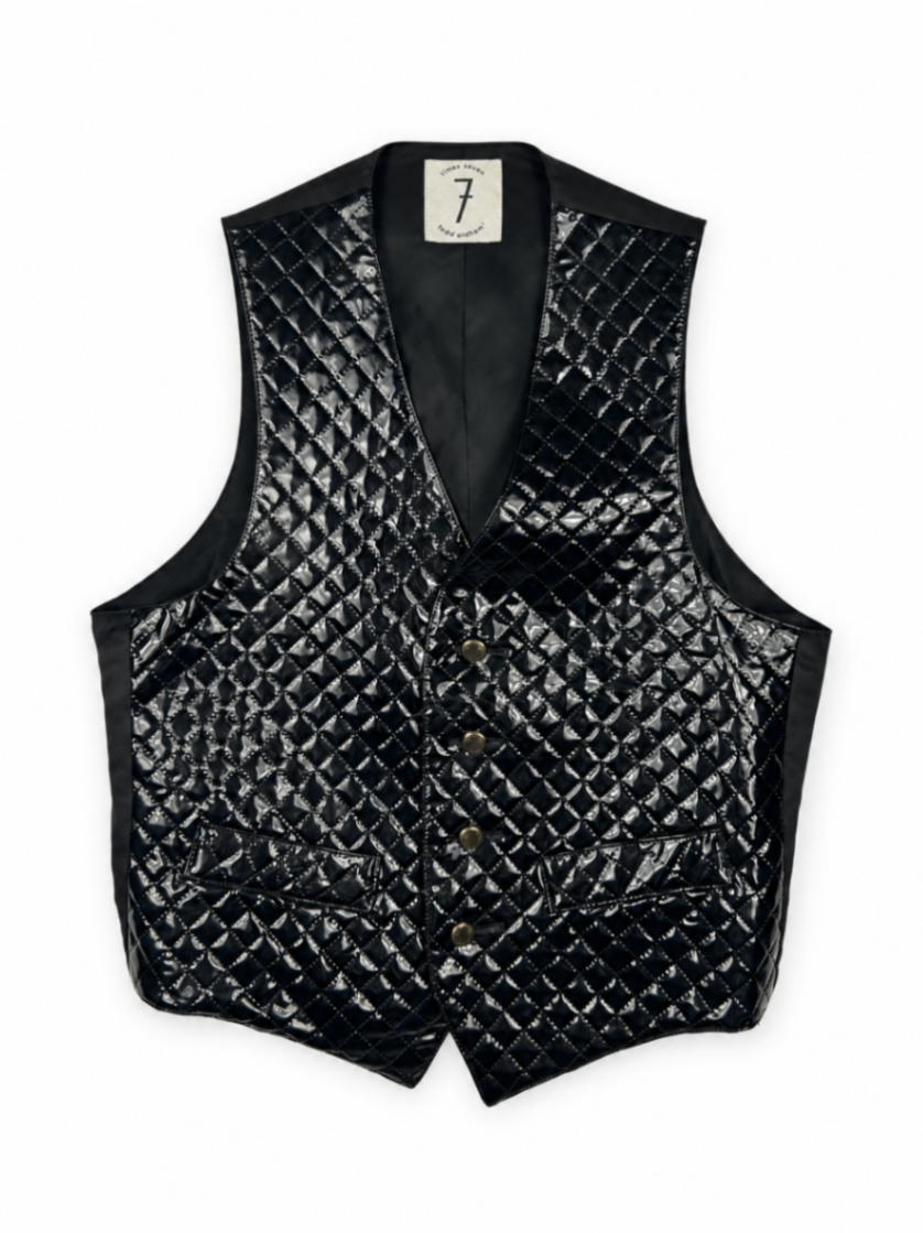Times Seven Vest Unknown Black