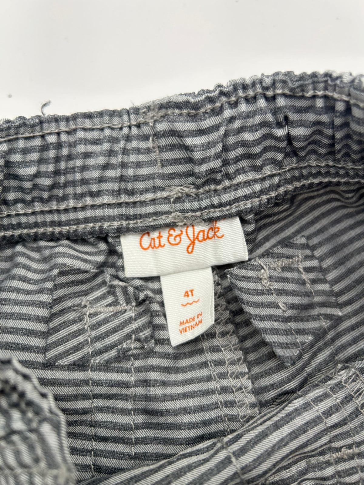 Cat & Jack Shorts Gray with dark gray stripes
