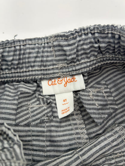 Cat & Jack Shorts Gray with dark gray stripes