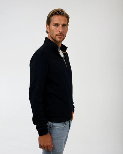 Circlo Classic Zip Sweater - 100% Cotton Half-Zip